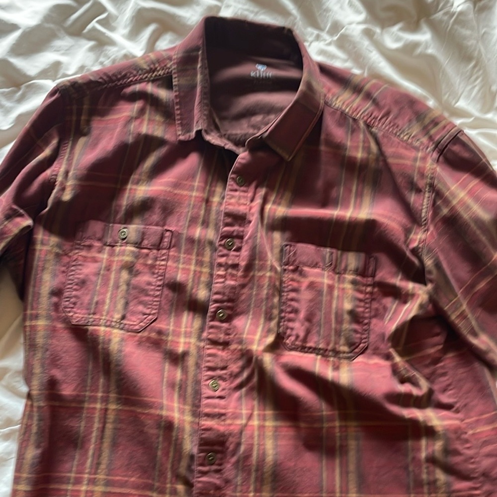 Kuhl XL Plaid Button Down